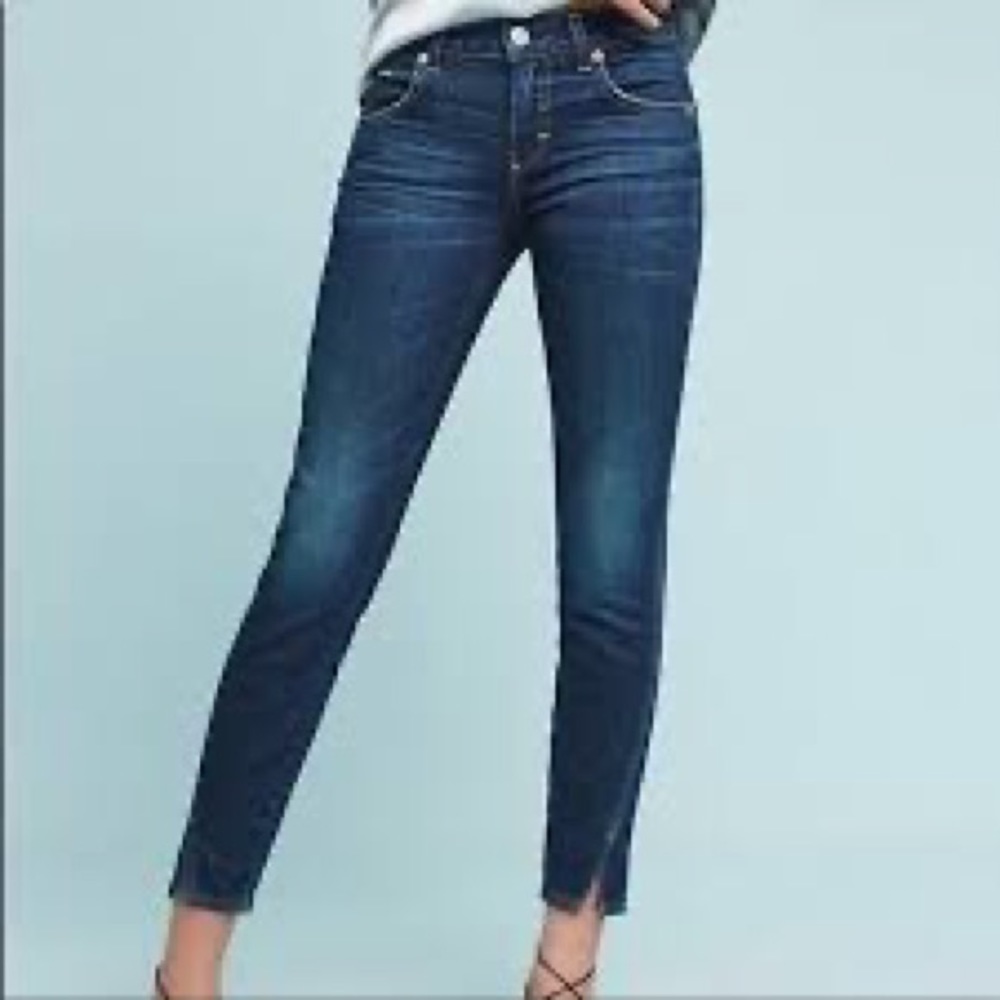 Pilcro And The Letterpress by Anthropologie Mid Rise Skinny Medium Wash Jeans
